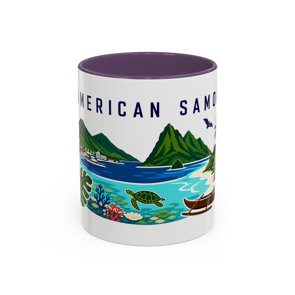 American Samoa Coffee Mug | Travel Souvenir Accent Mug | Country Gift Ceramic Cup 11oz 15oz