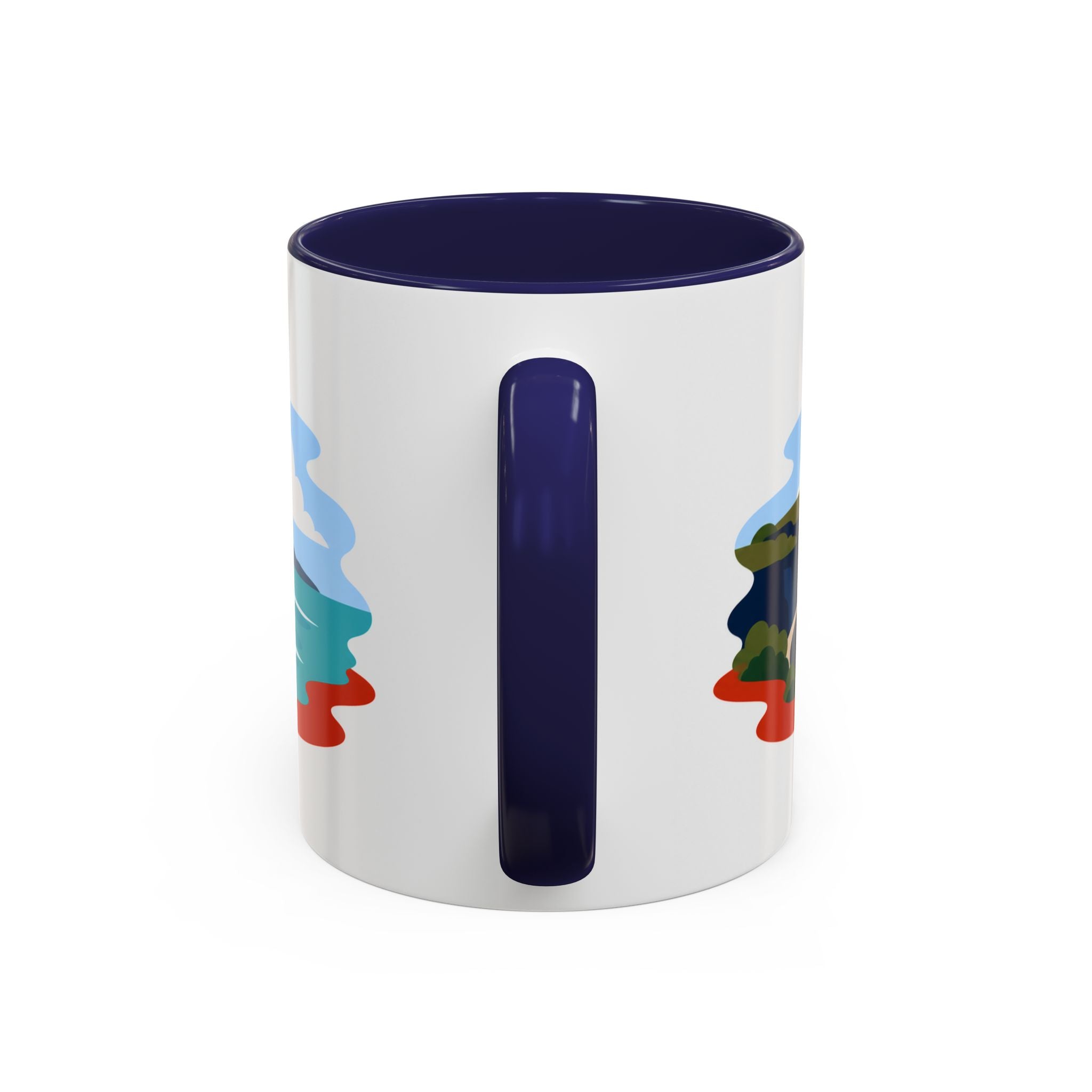 Great Ocean Road Coffee Mug | Travel Destination Souvenir Gift | Accent Color Ceramic 11oz 15oz