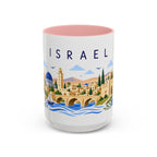 Israel Coffee Mug | Travel Souvenir Accent Mug | Place Gift Ceramic Cup 11oz 15oz