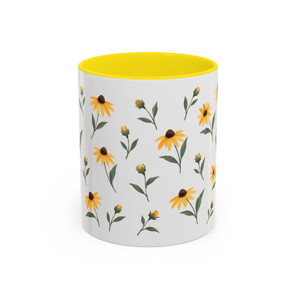 Maryland Black-eyed Susan Mug, State Flower Floral Coffee Cup, 11oz Botanical Gift