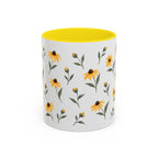 Maryland Black-eyed Susan Mug, State Flower Floral Coffee Cup, 11oz Botanical Gift