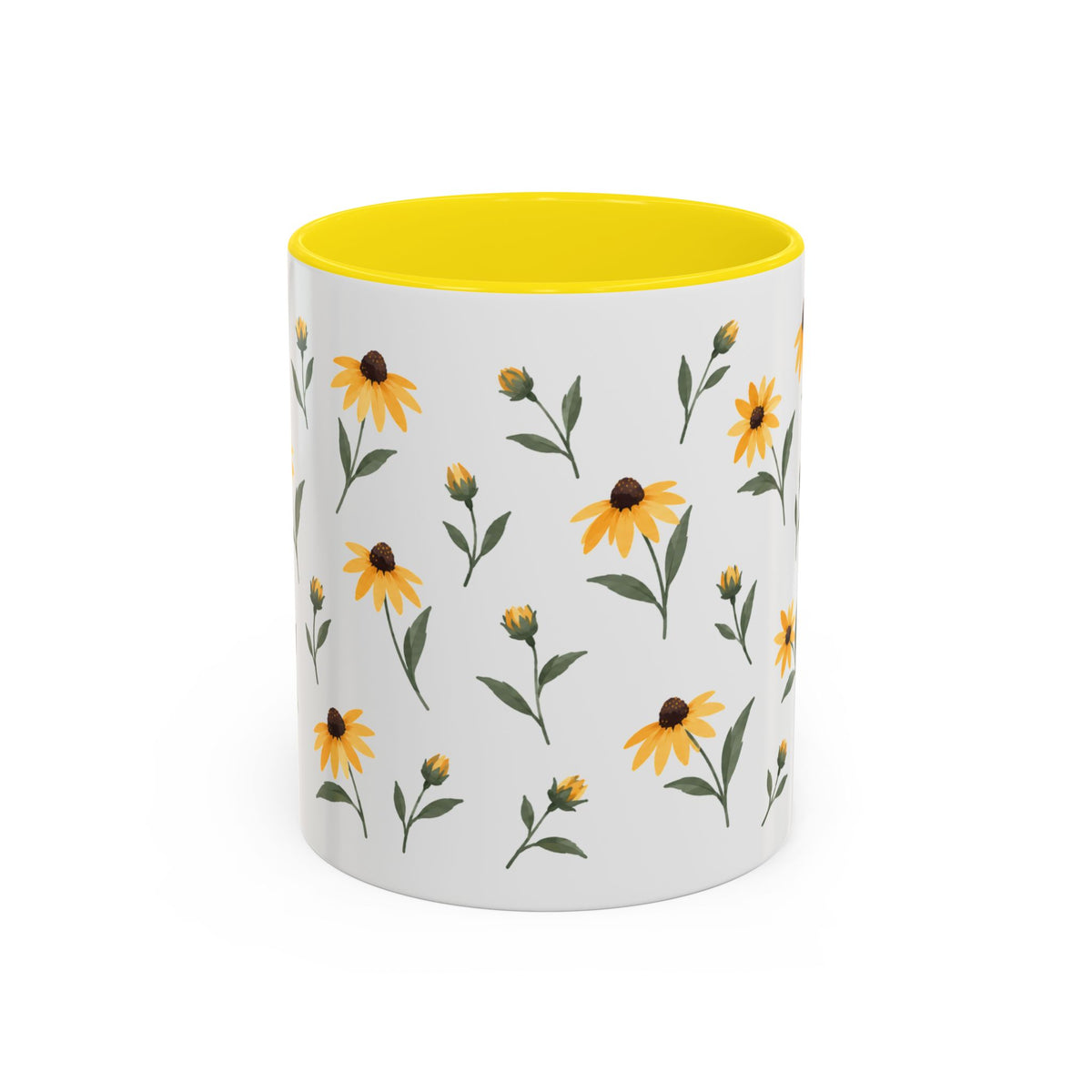 Maryland Black-eyed Susan Mug, State Flower Floral Coffee Cup, 11oz Botanical Gift