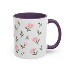 Montana Bitterroot Mug, State Flower Floral Coffee Cup, 11oz Botanical Gift