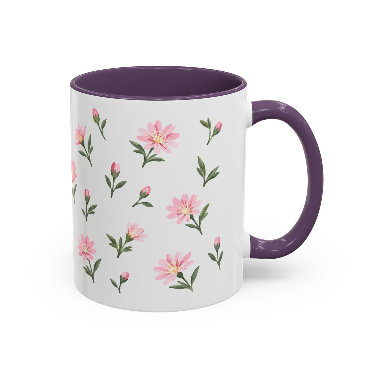 Montana Bitterroot Mug, State Flower Floral Coffee Cup, 11oz Botanical Gift