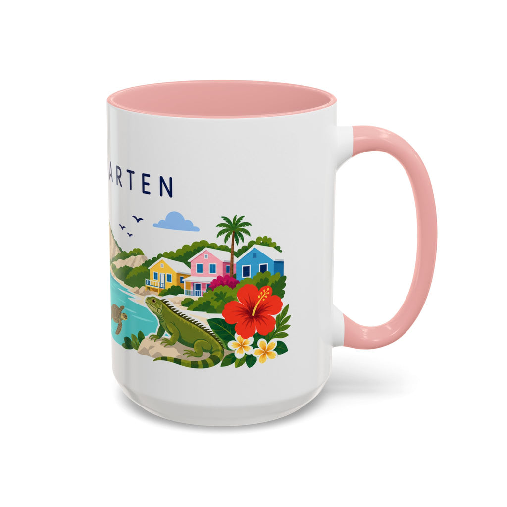 Sint Maarten Coffee Mug | Travel Souvenir Accent Mug | Country Gift Ceramic Cup 11oz 15oz