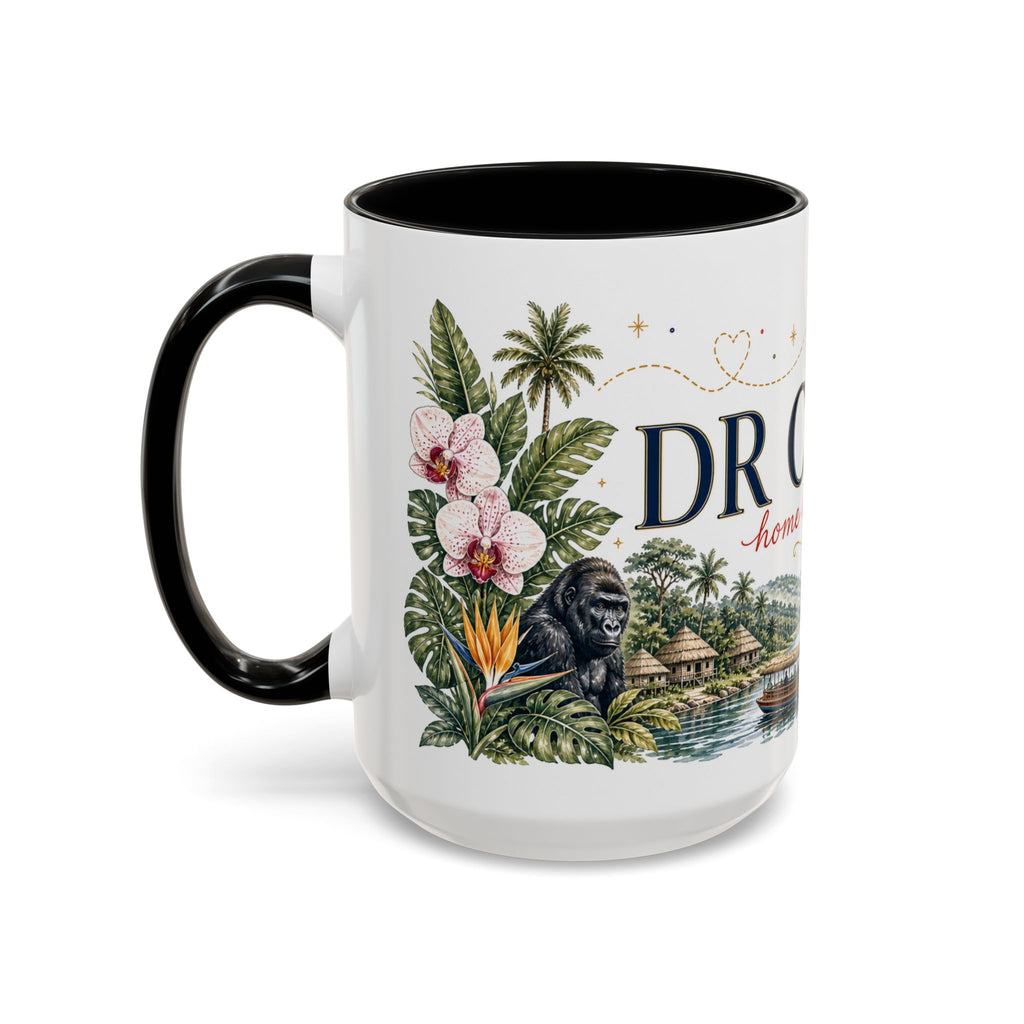 DR Congo Home Country Mug | Moving Away Gift | Long Distance Friendship | 11 oz 15 oz Accent Mug