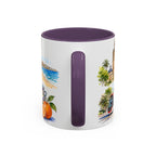 Valencia Illustrated Travel Mug | City Souvenir Accent Coffee Mug | 11oz 15oz Ceramic Cup