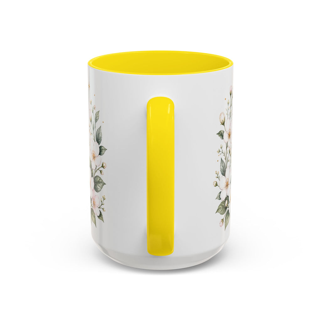 Massachusetts State Map Mug | Coastal Scene, Botanical Accents (11oz, 15oz)