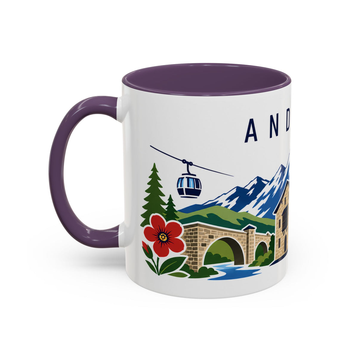 Andorra Coffee Mug | Travel Souvenir Accent Mug | Country Gift Ceramic Cup 11oz 15oz