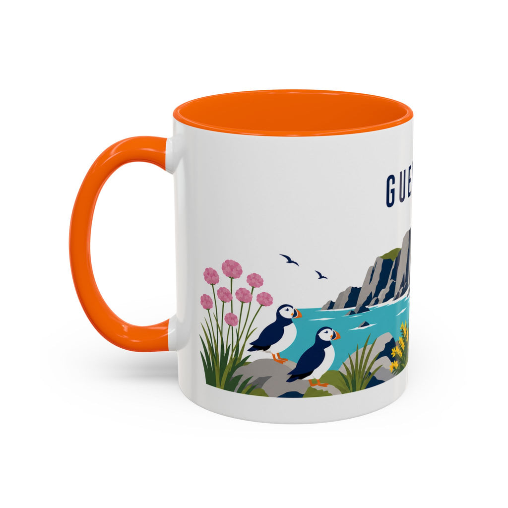 Guernsey Coffee Mug | Travel Souvenir Accent Mug | Country Gift Ceramic Cup 11oz 15oz