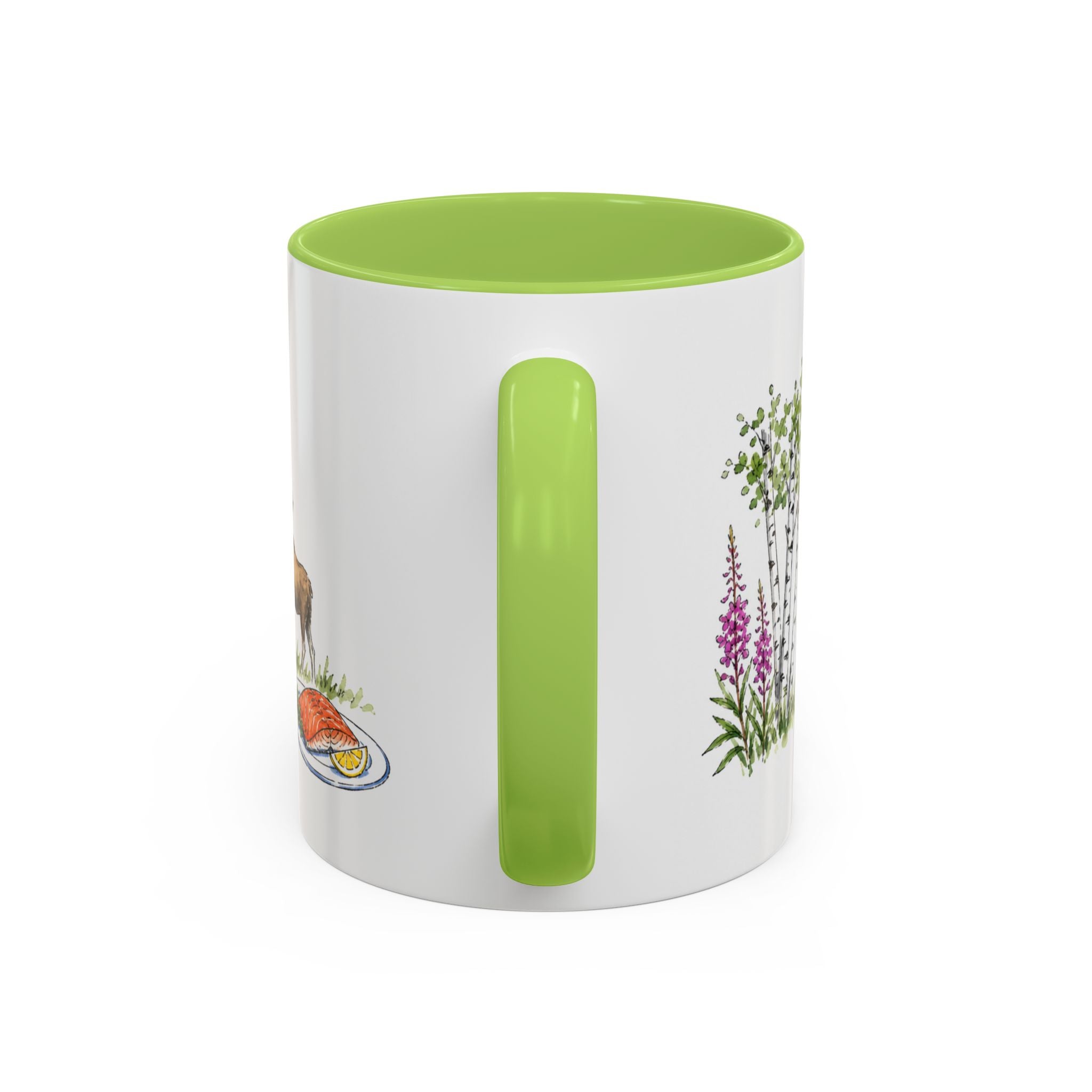 Anchorage Illustrated Travel Mug | City Souvenir Accent Coffee Mug | 11oz 15oz Ceramic Cup