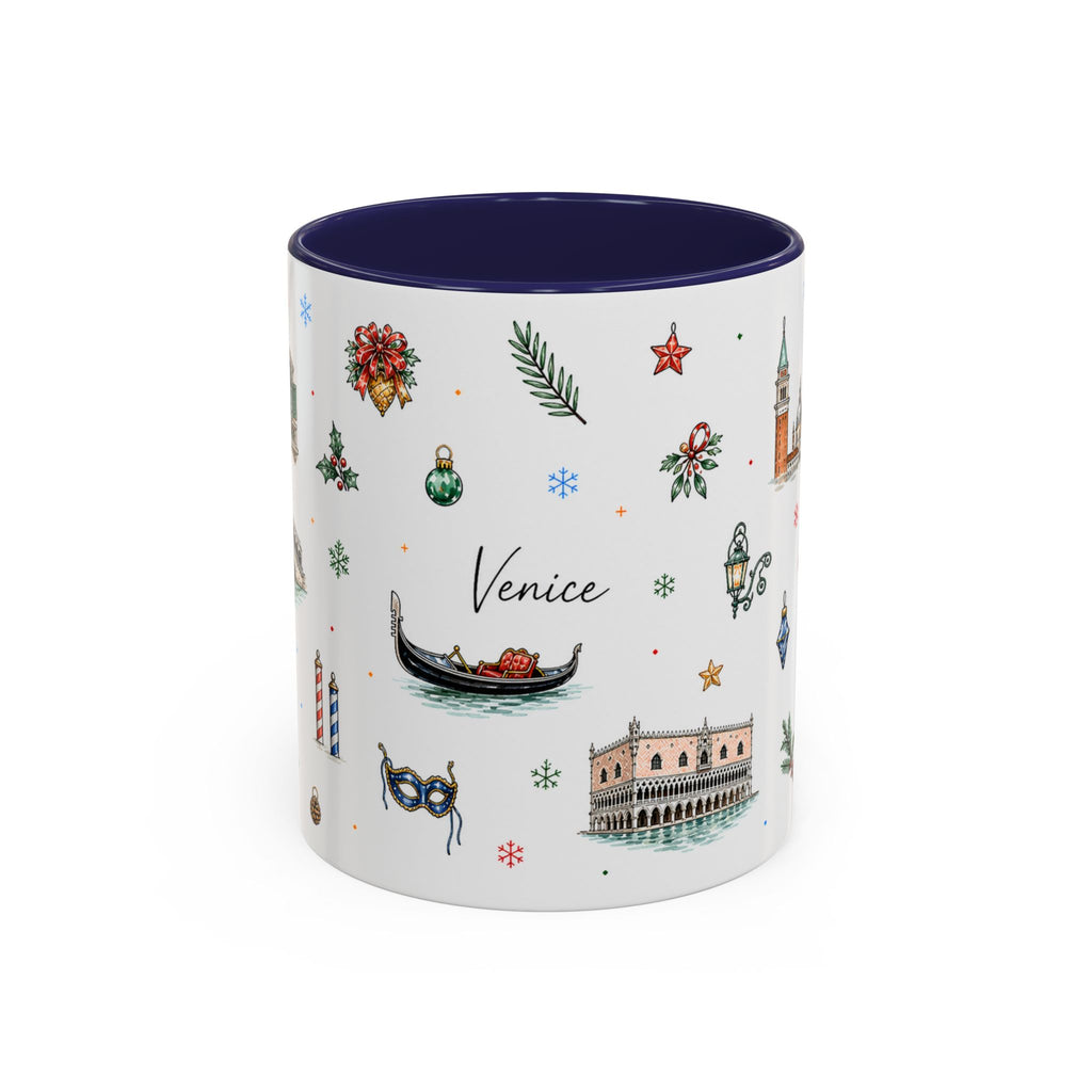 Venice Christmas Mug | Watercolor City Souvenir, Travel Memory Cup