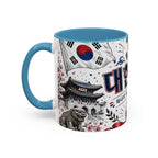 South Korea Soccer Coffee Mug | World Cup Fan Gift | Accent Color Ceramic 11oz 15oz Match Day Cup