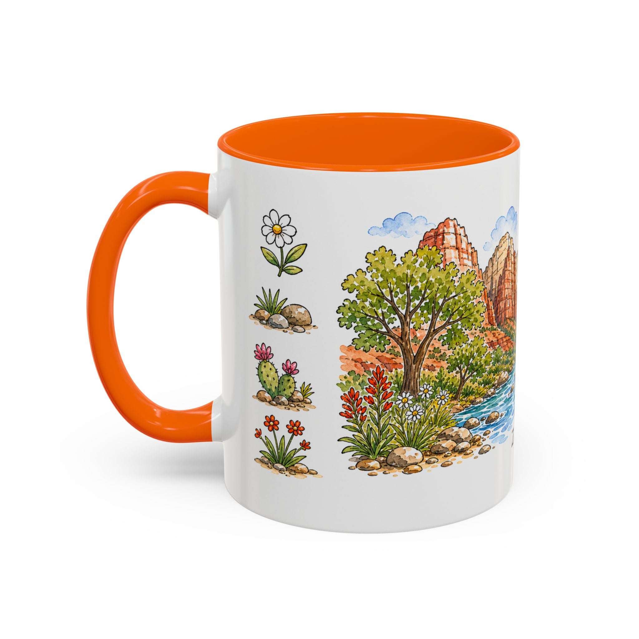 Zion National Park Mug | US Travel Souvenir Accent Coffee Mug | 11oz 15oz Ceramic Cup