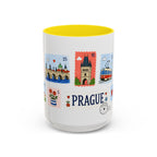 Prague Coffee Mug | Postage Stamp Collage Mug | Travel Souvenir Accent Cup 11oz 15oz