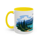 Lake Clark National Park Coffee Mug | Solid Color Block Park Souvenir | 11oz 15oz Accent Mug