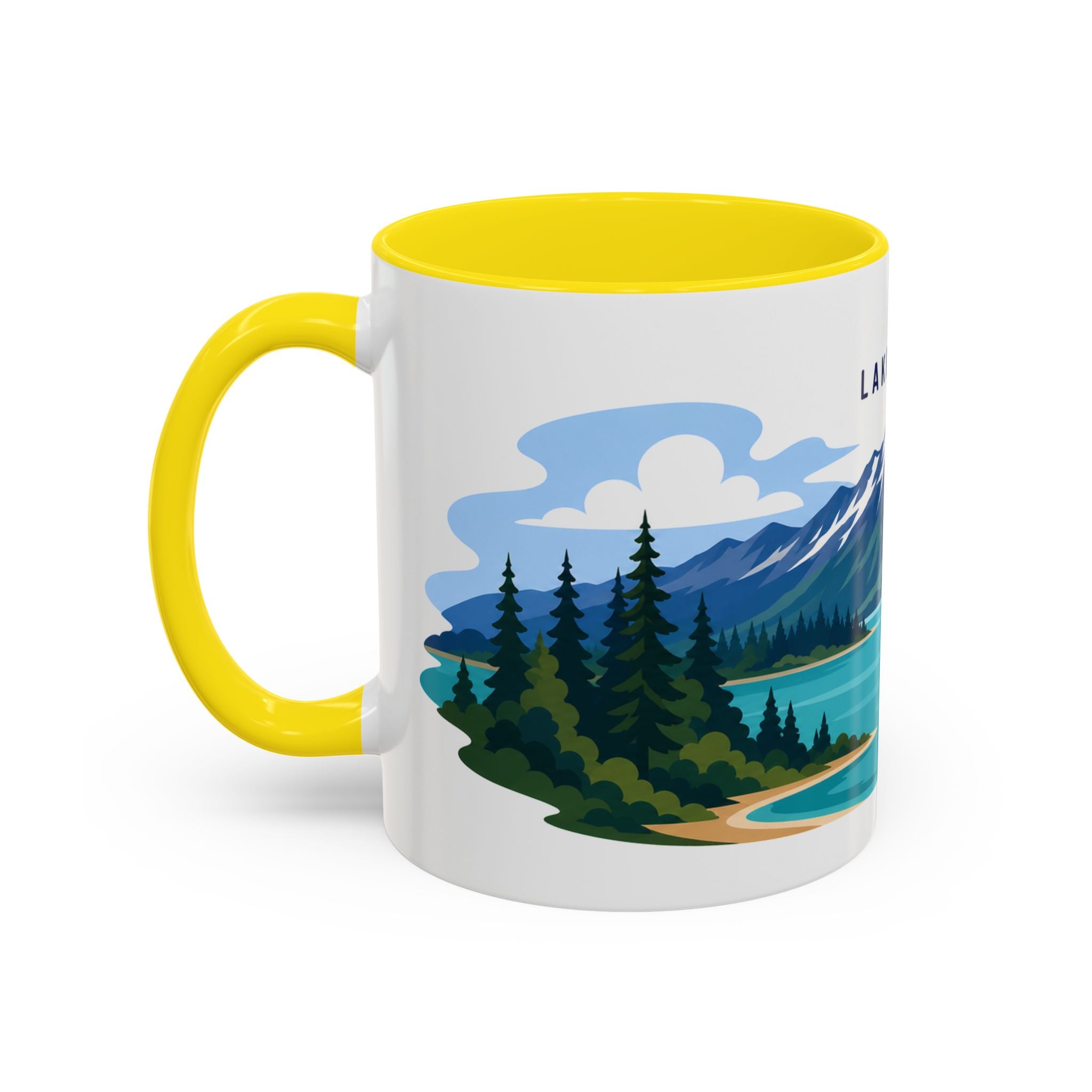 Lake Clark National Park Coffee Mug | Solid Color Block Park Souvenir | 11oz 15oz Accent Mug