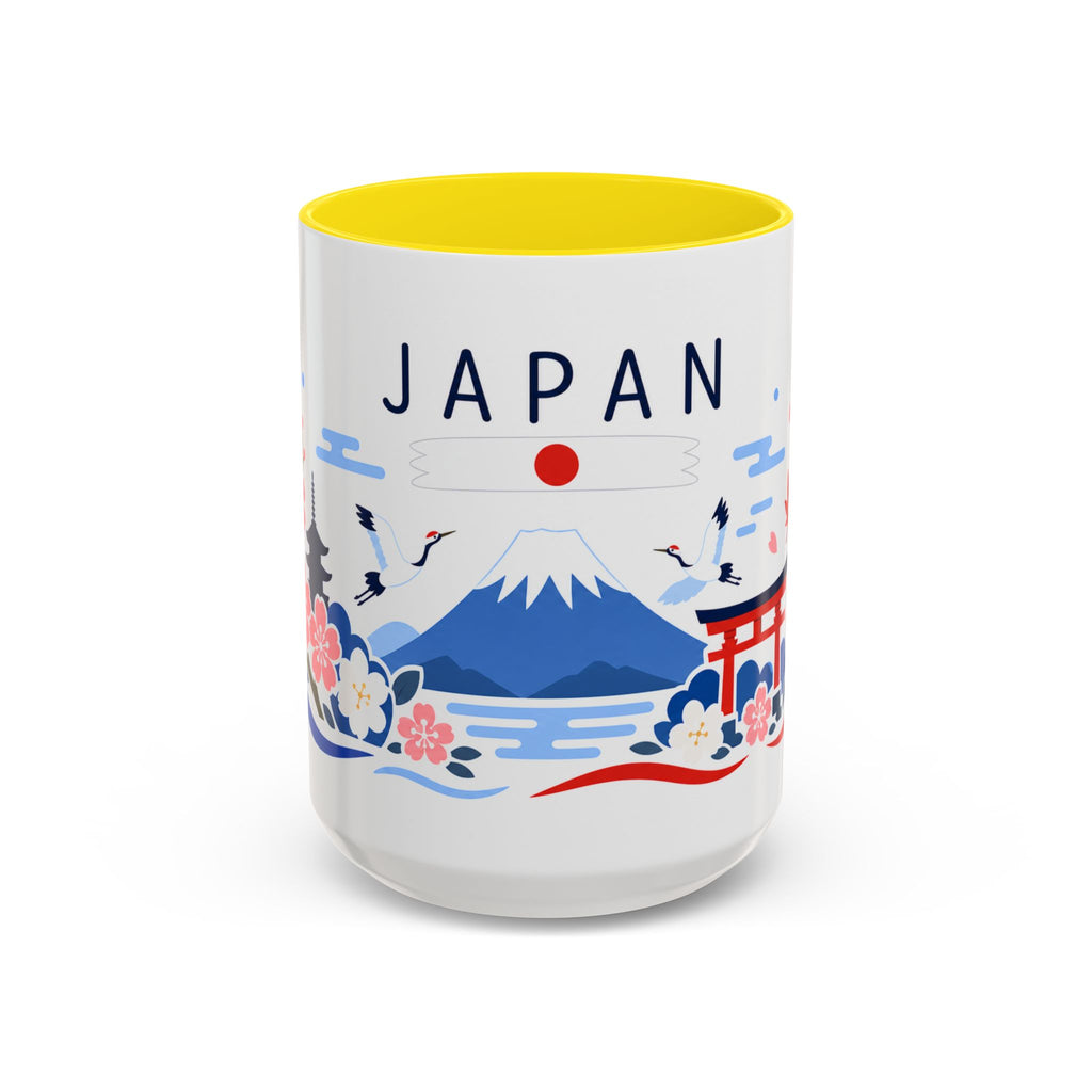 Japan Coffee Mug | Travel Souvenir Accent Mug | Country Gift Ceramic Cup 11oz 15oz