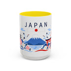 Japan Coffee Mug | Travel Souvenir Accent Mug | Country Gift Ceramic Cup 11oz 15oz