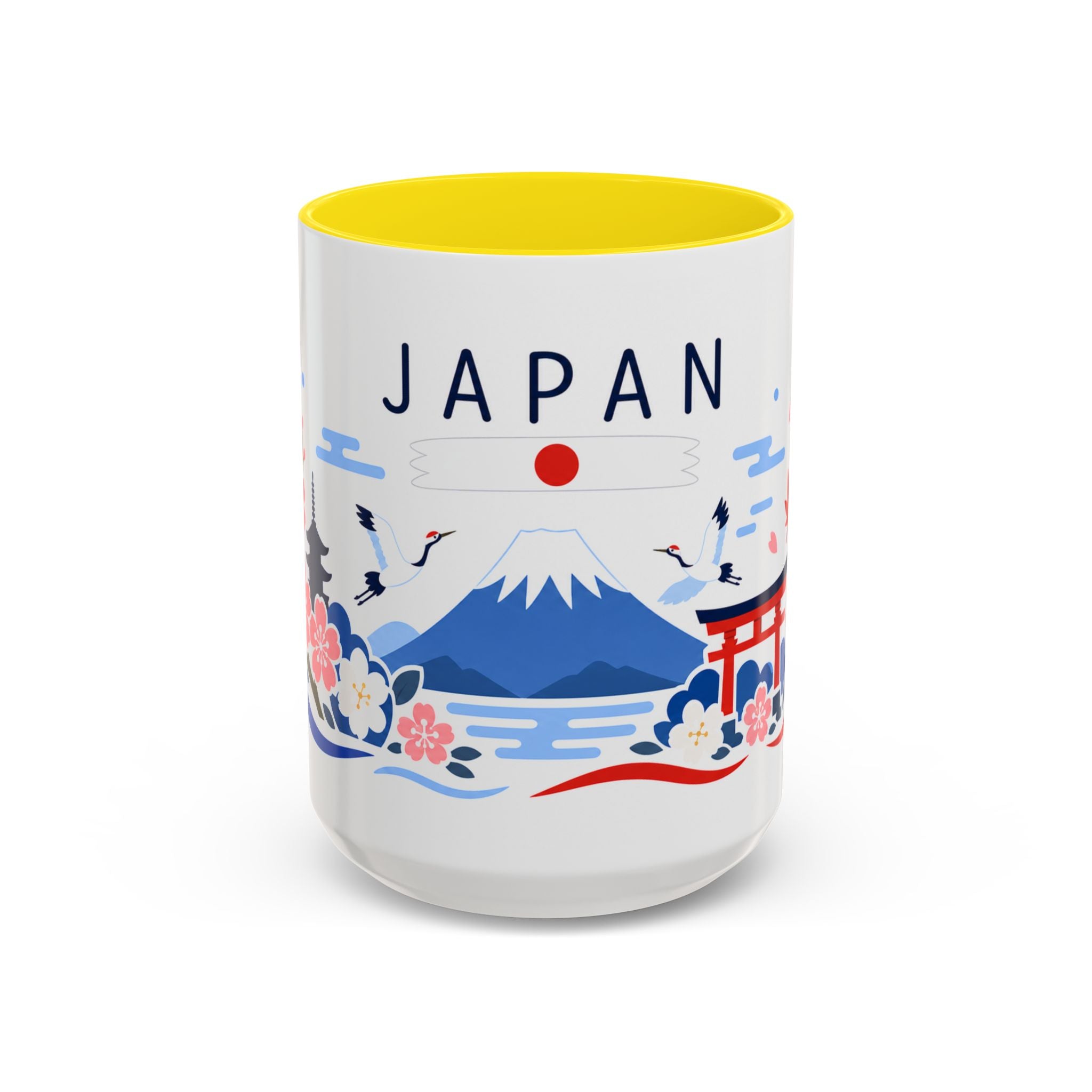 Japan Coffee Mug | Travel Souvenir Accent Mug | Country Gift Ceramic Cup 11oz 15oz