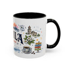 Manila Coffee Mug | Philippines Souvenir Travel Gift | Accent Color Ceramic 11oz 15oz