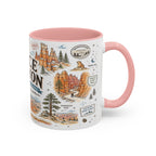 Bryce Canyon Coffee Mug | National Park Hiking Utah Gift | Accent Color Ceramic 11oz 15oz