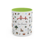 San Francisco Christmas Mug | Watercolor City Souvenir | Ceramic Coffee Cup