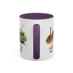 Milwaukee Illustrated Travel Mug | City Souvenir Accent Coffee Mug | 11oz 15oz Ceramic Cup