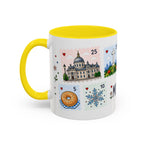 Montreal Coffee Mug | Postage Stamp Collage Mug | Travel Souvenir Accent Cup 11oz 15oz