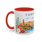 Turkmenistan Coffee Mug | Travel Souvenir Accent Mug | Place Gift Ceramic Cup 11oz 15oz