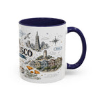 San Francisco Coffee Mug | California Souvenir Travel Gift | Accent Color Ceramic 11oz 15oz