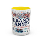 Grand Canyon National Park Coffee Mug | Hiking Camping Nature Gift | Accent Color Ceramic 11oz 15oz