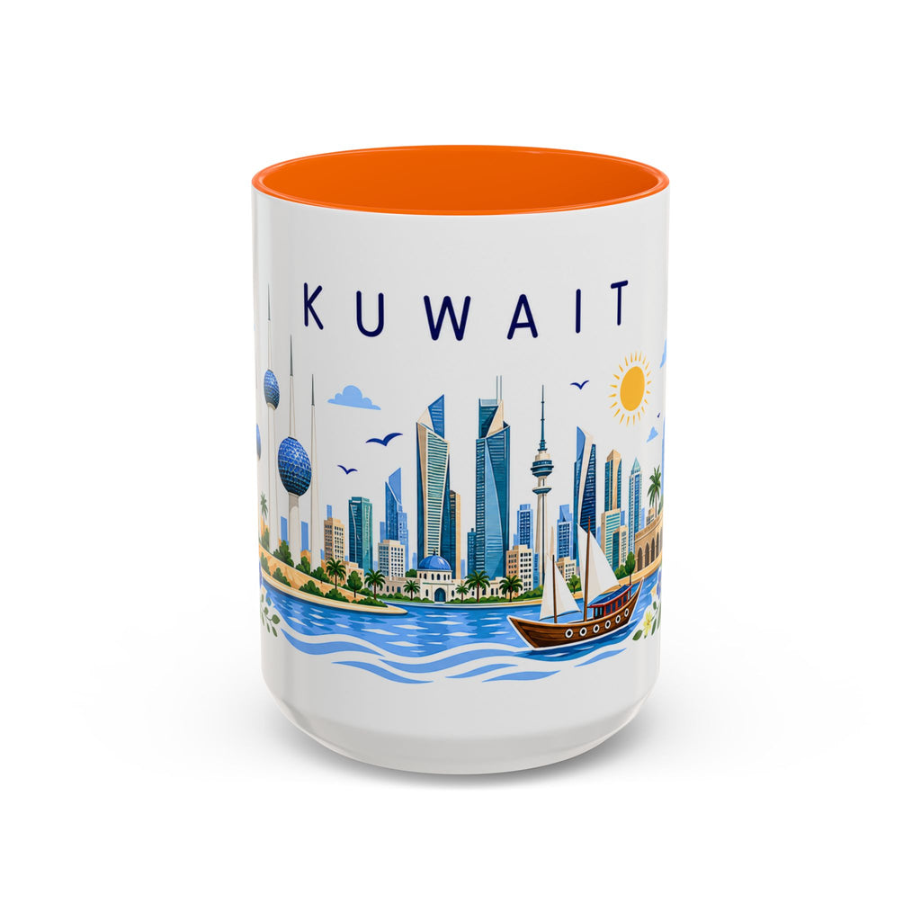 Kuwait Coffee Mug | Travel Souvenir Accent Mug | Place Gift Ceramic Cup 11oz 15oz