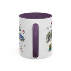 Bangalore Coffee Mug | India Souvenir Travel Gift | Accent Color Ceramic 11oz 15oz