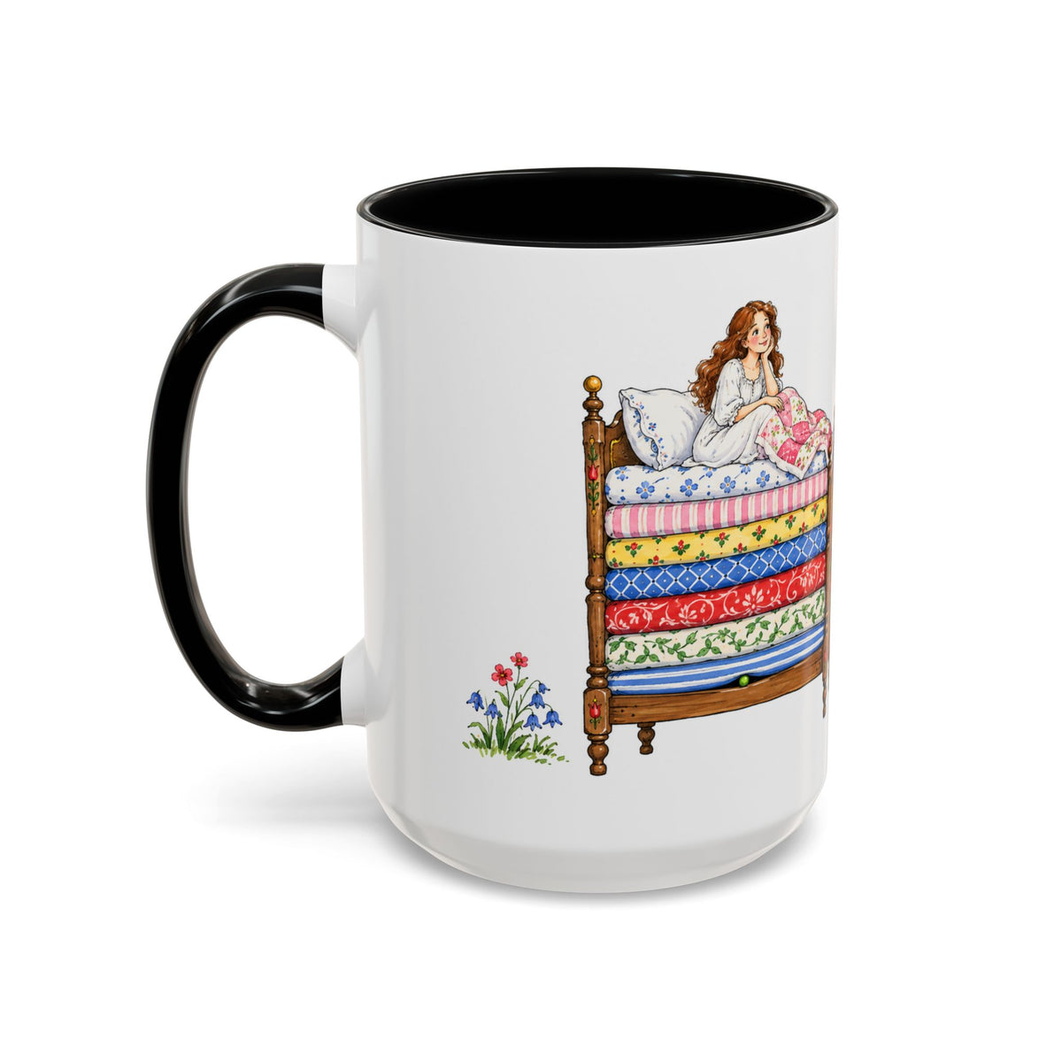 The Princess and the Pea Mug | Storybook Fairy Tale Accent Coffee Mug | EveryLegend