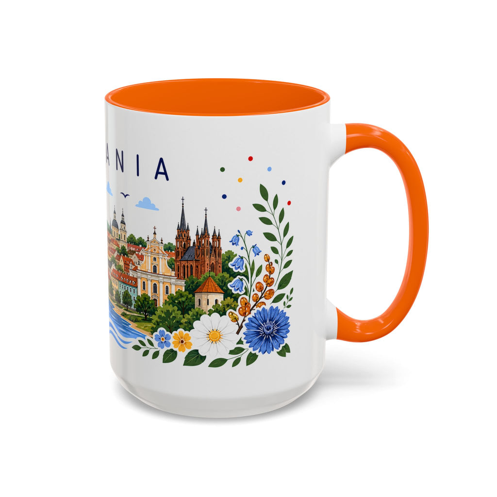 Lithuania Coffee Mug | Travel Souvenir Accent Mug | Place Gift Ceramic Cup 11oz 15oz