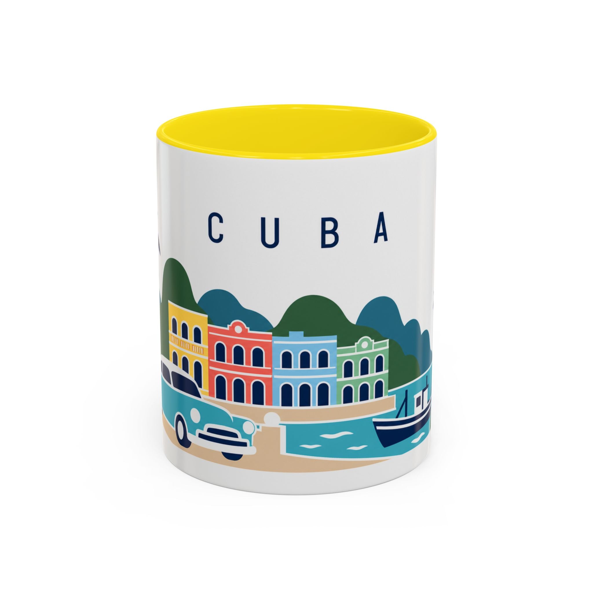 Cuba-Inspired Coffee Mug | US Produced & Fulfilled | Travel Souvenir Accent Mug | Ceramic Cup 11oz 15oz