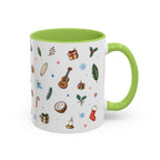 Honolulu Christmas Mug | Watercolor City Souvenir | Ceramic Coffee Cup (11oz 15oz)