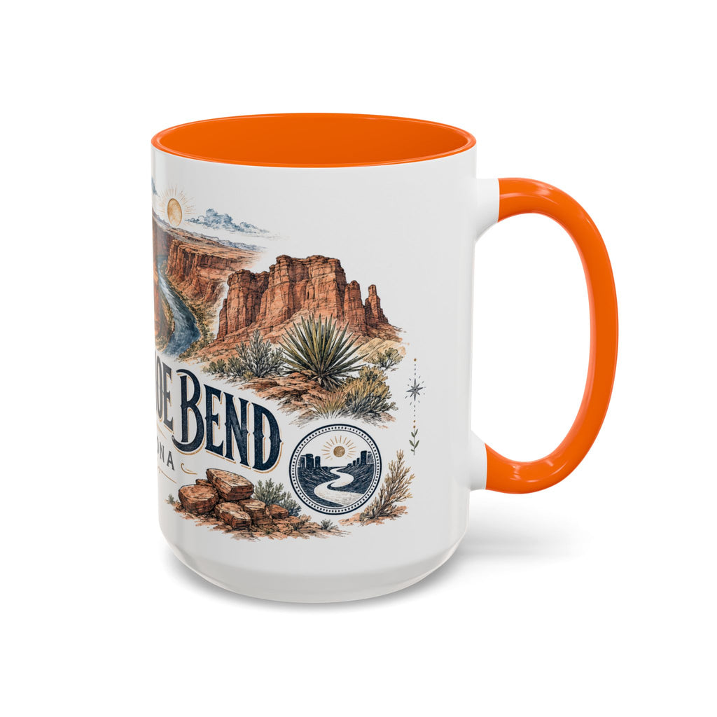 Horseshoe Bend Mug, Arizona Travel Souvenir, Bucket List Gift, Accent Ceramic Coffee Mug 11oz 15oz