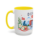 Denmark Coffee Mug | Travel Souvenir Accent Mug | Country Gift Ceramic Cup 11oz 15oz