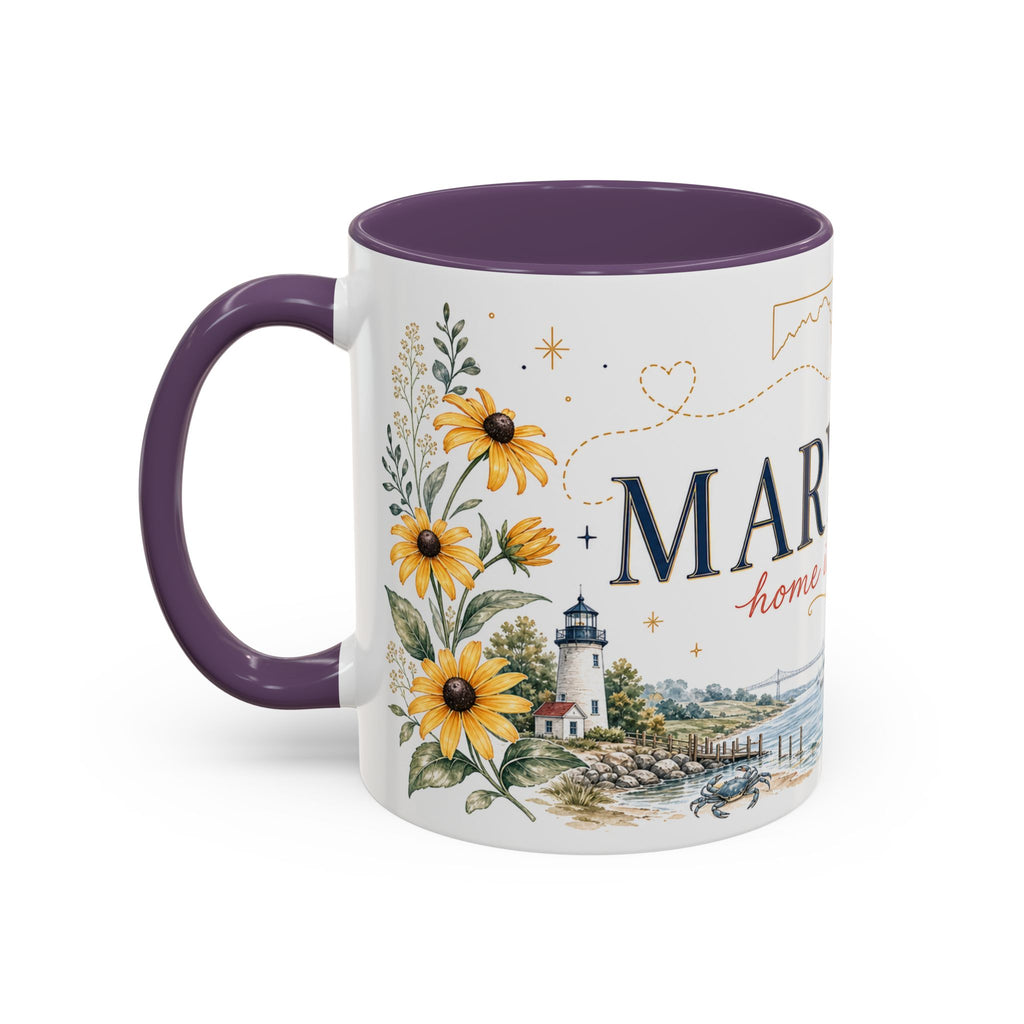 Maryland State Map Mug | Homesick Gift, Long Distance Friendship Coffee Cup (11oz 15oz)