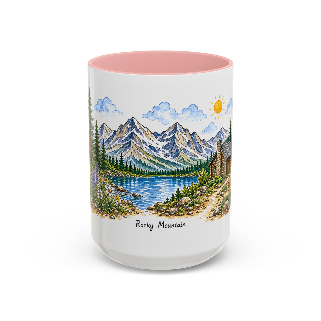 Rocky Mountain National Park Mug | US Travel Souvenir Accent Coffee Mug | 11oz 15oz Ceramic Cup