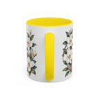 Mississippi State Map Mug | Moving Away, Homesick Gift | Botanical Accent Coffee Cup