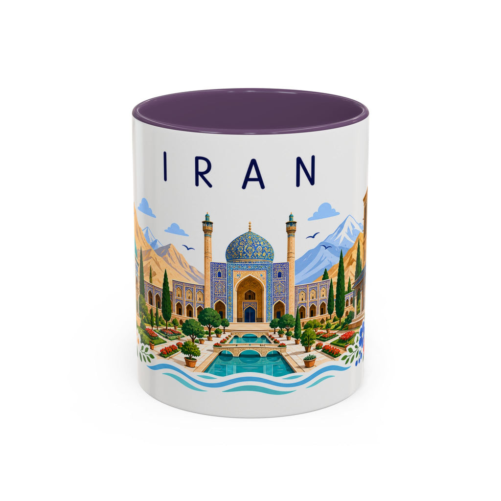Iran Coffee Mug | Travel Souvenir Accent Mug | Place Gift Ceramic Cup 11oz 15oz
