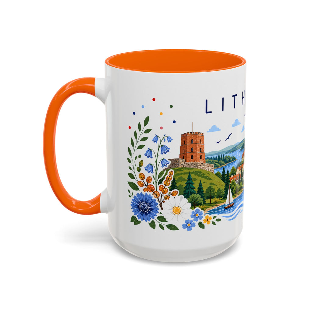 Lithuania Coffee Mug | Travel Souvenir Accent Mug | Place Gift Ceramic Cup 11oz 15oz