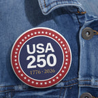 USA 250 Pin Button | 250th Anniversary Commemorative Badge | Patriotic America 1776-2026 Lapel Pin | Fourth of July Gift
