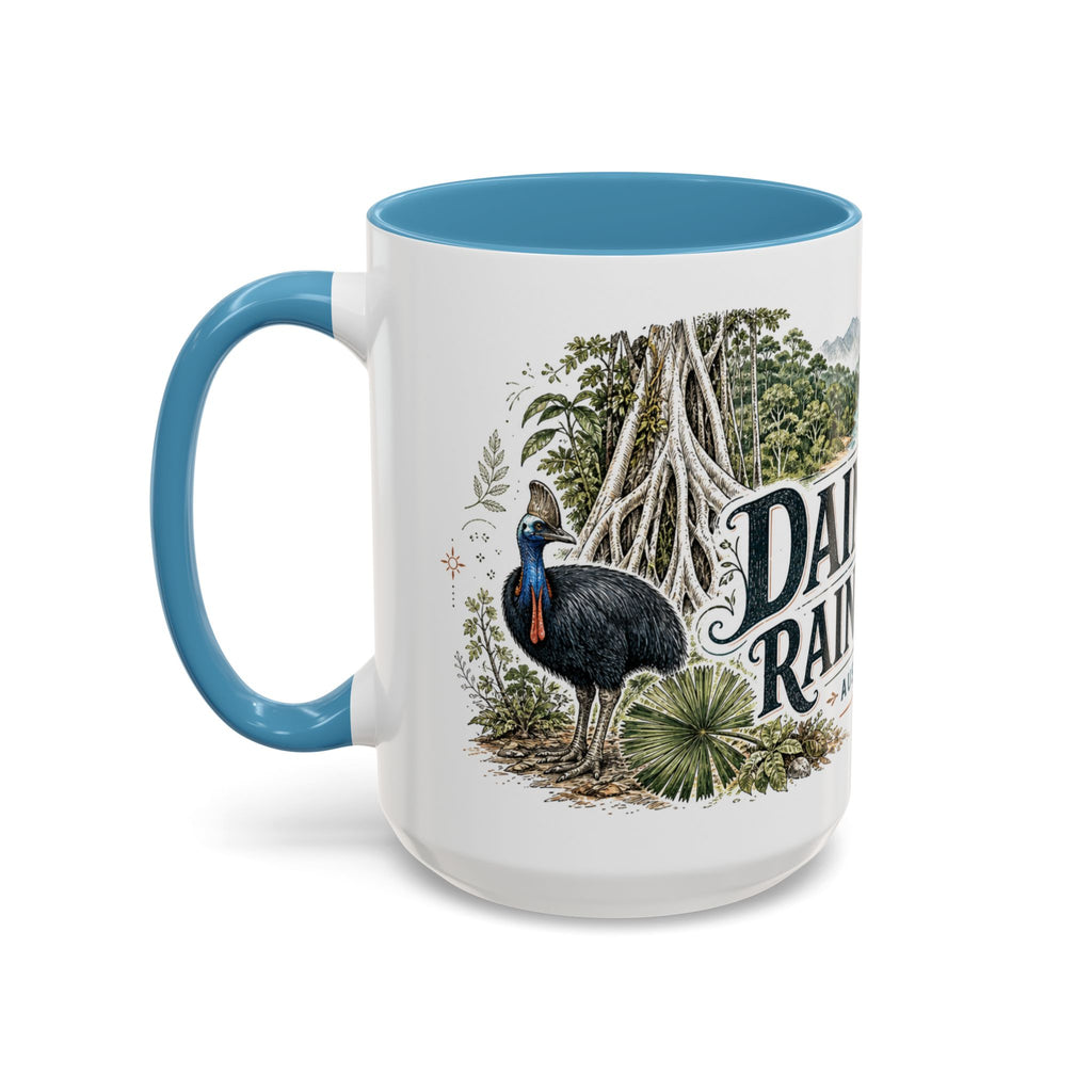 Daintree Rainforest Mug, Australia Travel Souvenir, Bucket List Gift, Accent Ceramic Coffee Mug 11oz 15oz