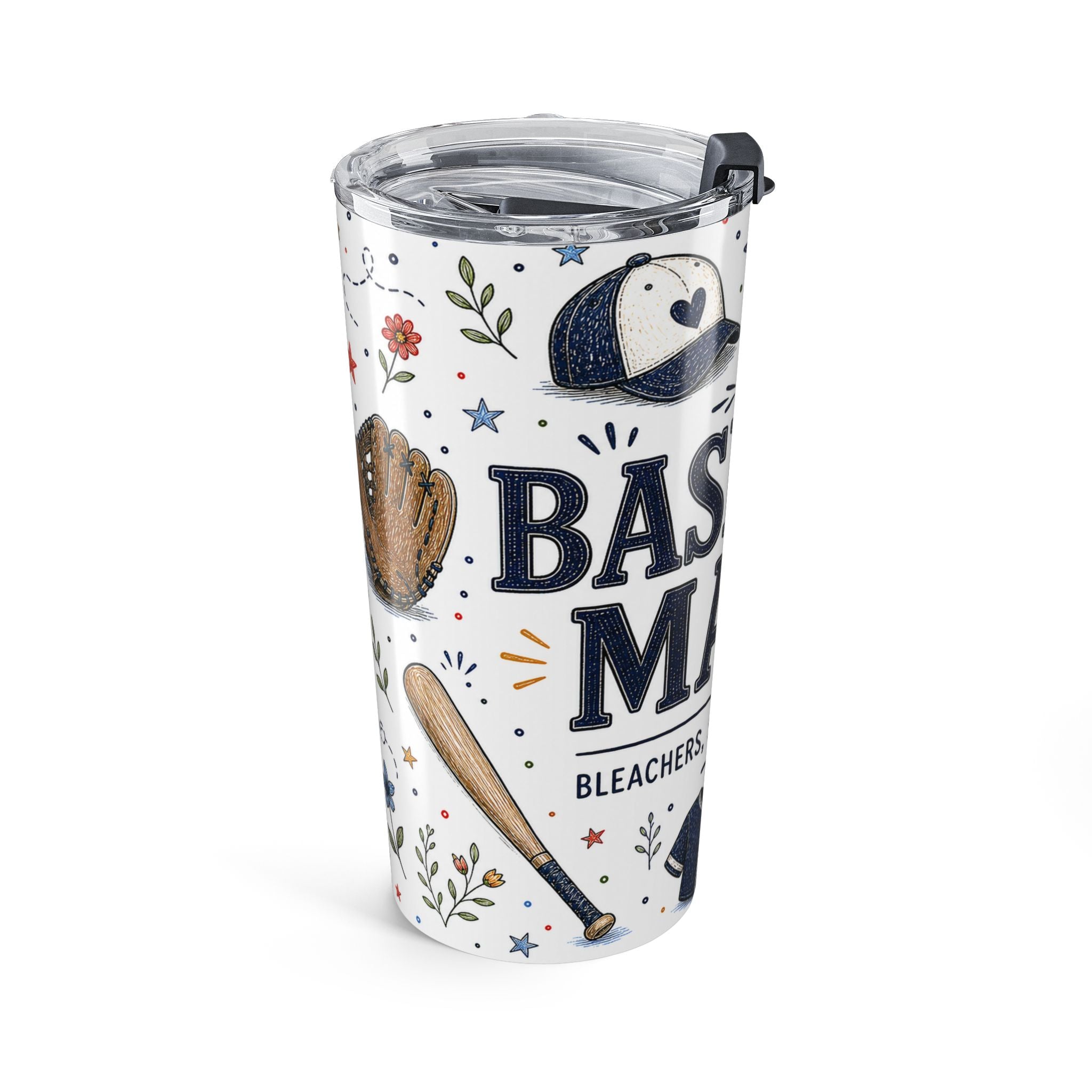 Baseball Mama 20oz Tumbler | Baseball Mom Gift | Insulated Stainless Steel Travel Cup