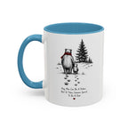 Any Man Can Be a Father Bear Dad Coffee Mug | Father's Day Gift | Accent Color Ceramic 11oz 15oz