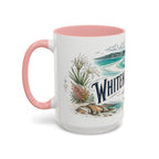 Whitehaven Beach Mug, Australia Travel Souvenir, Bucket List Gift, Accent Ceramic Coffee Mug 11oz 15oz